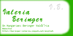 valeria beringer business card